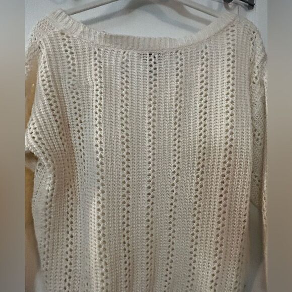 Arizona Jean Company Cream‎ Loose Knit Sweater XL Women’s - Picture 6 of 11